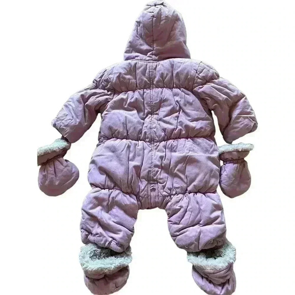 Purple Taille O Baby Girl Snowsuit Bunting 3 months - Picture 1 of 4